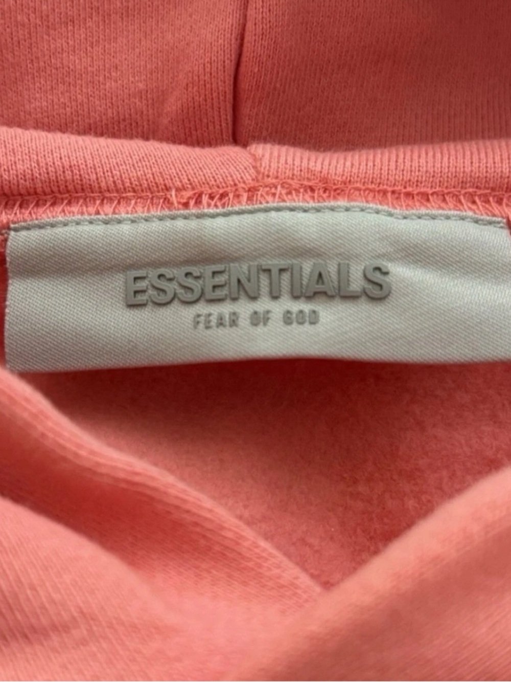 Fear of God Essentials Hoodie – Coral – Brand New - Picture 5 of 8